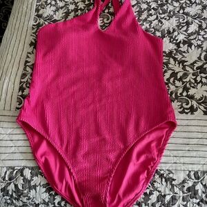 Old Navy Pink Women's One Piece Swimsuit